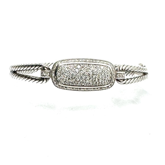 David Yurman Elongate Albion Bracelet with Diamonds - Picture 3 of 6